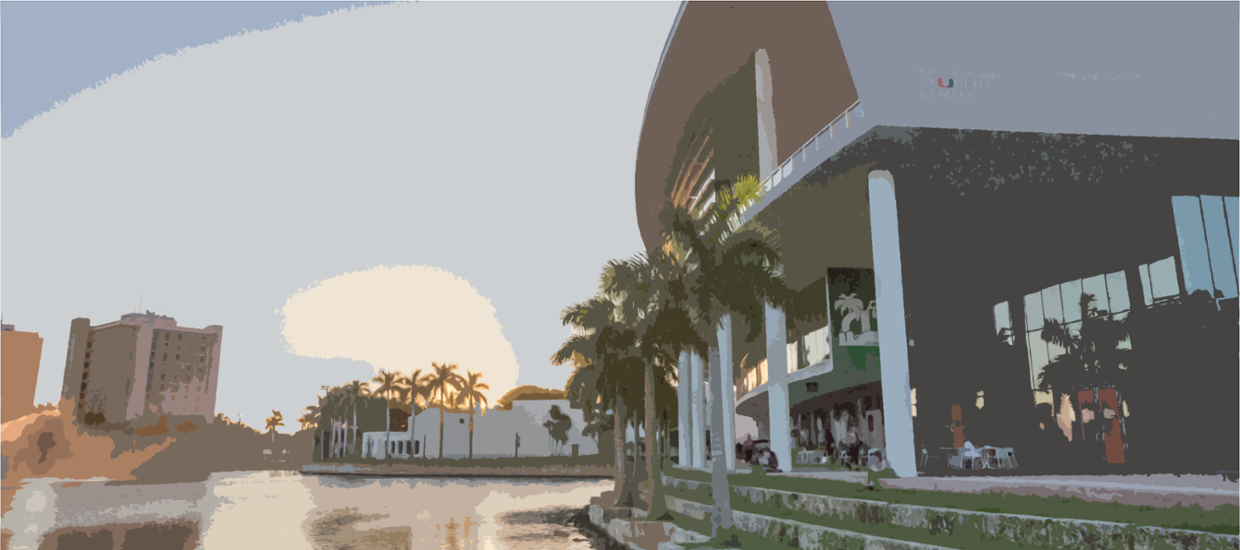 shalala student center at sunrise